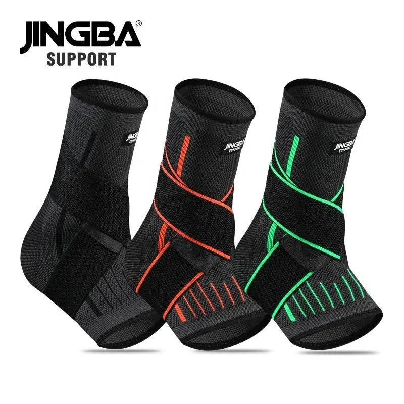 Adjustable Ankle Support Compression Sleeve with Strap for Sports and Recovery - Allen-Fitness