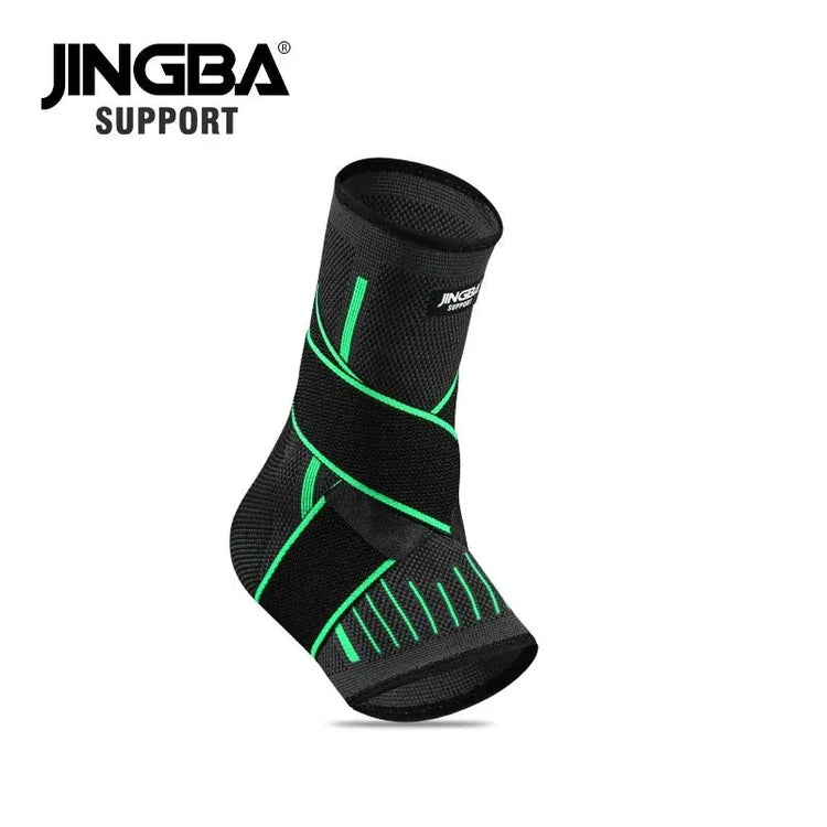 Adjustable Ankle Support Compression Sleeve with Strap for Sports and Recovery - Allen-Fitness