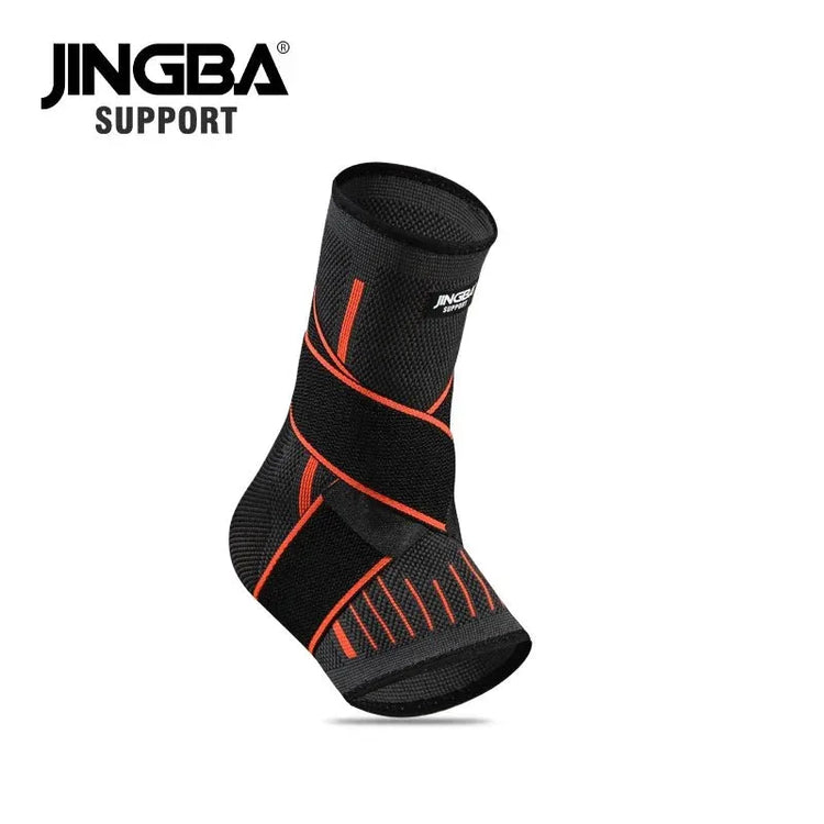 Adjustable Ankle Support Compression Sleeve with Strap for Sports and Recovery - Allen-Fitness
