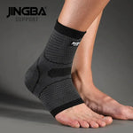 Compression Ankle Brace - Adjustable Knitted Support Sleeve for Sports Injury Protection - Allen-Fitness
