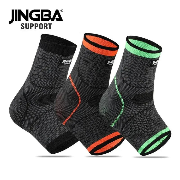 Compression Ankle Brace - Adjustable Knitted Support Sleeve for Sports Injury Protection - Allen-Fitness