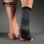 Compression Ankle Brace - Adjustable Knitted Support Sleeve for Sports Injury Protection - Allen-Fitness