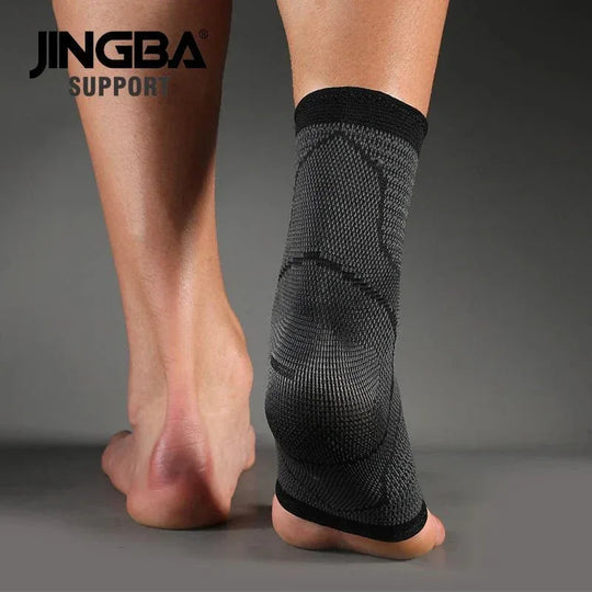 Compression Ankle Brace - Adjustable Knitted Support Sleeve for Sports Injury Protection - Allen-Fitness