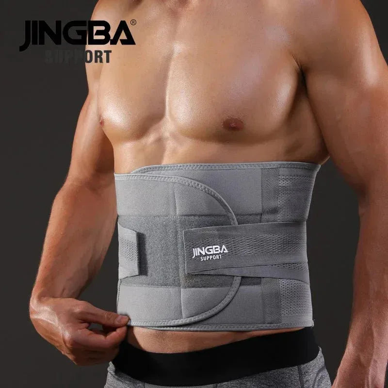 JINGBA 7052 Waist Trimmer For Back Support - Adjustable Lumbar Belt For Fitness & Slimming - Allen-Fitness