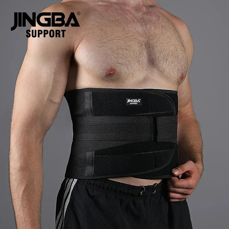 JINGBA 7052 Waist Trimmer For Back Support - Adjustable Lumbar Belt For Fitness & Slimming - Allen-Fitness