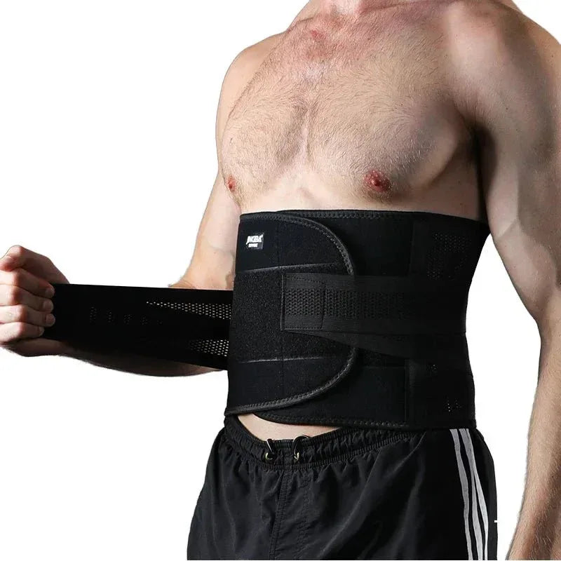 JINGBA 7052 Waist Trimmer For Back Support - Adjustable Lumbar Belt For Fitness & Slimming - Allen-Fitness
