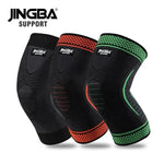 JINGBA High Compression Knee Support Bandage - Unisex, Breathable Protection for Running - Allen-Fitness