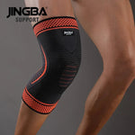 JINGBA High Compression Knee Support Bandage - Unisex, Breathable Protection for Running - Allen-Fitness