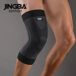 JINGBA High Compression Knee Support Bandage - Unisex, Breathable Protection for Running - Allen-Fitness