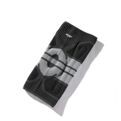 JINGBA Pro Knee Compression Sleeve Knee Braces with Side Stabilizers Gel Pad - Allen - Fitness
