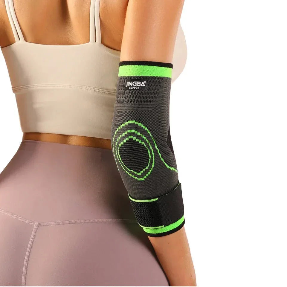 JINGBA Tennis Elbow Compression Support Sleeve Brace for Workout Arm Support - Allen-Fitness