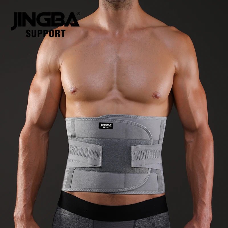 JINGBA Unisex Adjustable Sweat Waist Back Support Belt Waist and Back Support - Allen - Fitness