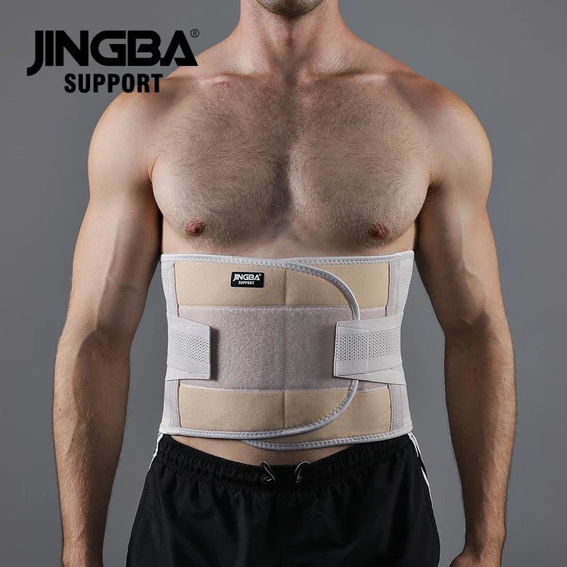 JINGBA Unisex Adjustable Sweat Waist Back Support Belt Waist and Back Support - Allen - Fitness