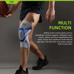 Unisex Knee Support Compression Sleeve with Silicone for Running - Allen-Fitness