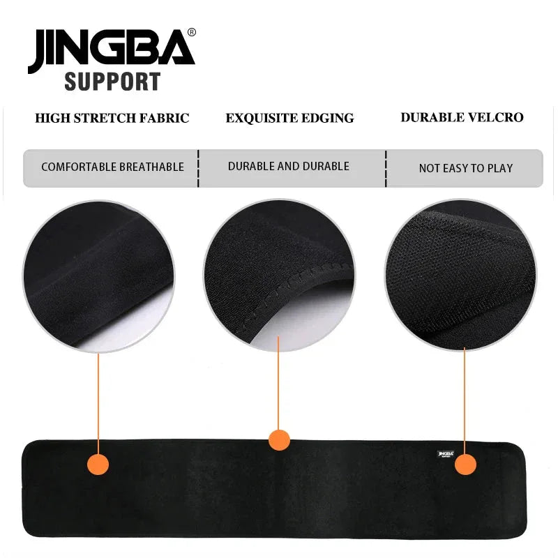 JINGBA Unisex Waist Trimmer for Fitness - Neoprene Slimming Sweat Belt for Volleyball, Golf &amp; Tennis - Allen-Fitness