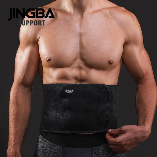 JINGBA Unisex Waist Trimmer for Fitness - Neoprene Slimming Sweat Belt for Volleyball, Golf &amp; Tennis - Allen-Fitness