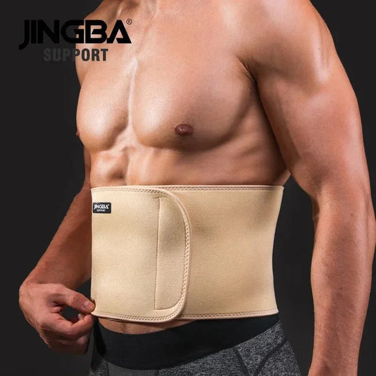 JINGBA Unisex Waist Trimmer for Fitness - Neoprene Slimming Sweat Belt for Volleyball, Golf &amp; Tennis - Allen-Fitness