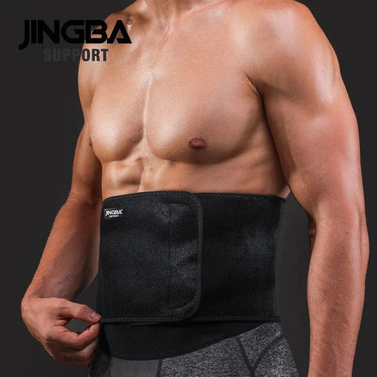 JINGBA Unisex Waist Trimmer for Fitness - Neoprene Slimming Sweat Belt for Volleyball, Golf &amp; Tennis - Allen-Fitness