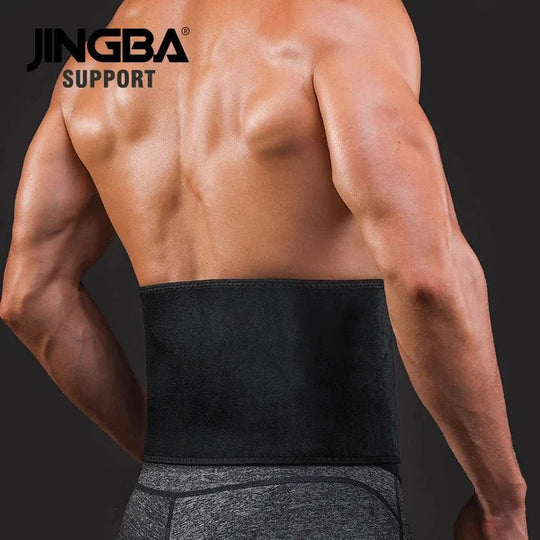 JINGBA Unisex Waist Trimmer for Fitness - Neoprene Slimming Sweat Belt for Volleyball, Golf &amp; Tennis - Allen-Fitness