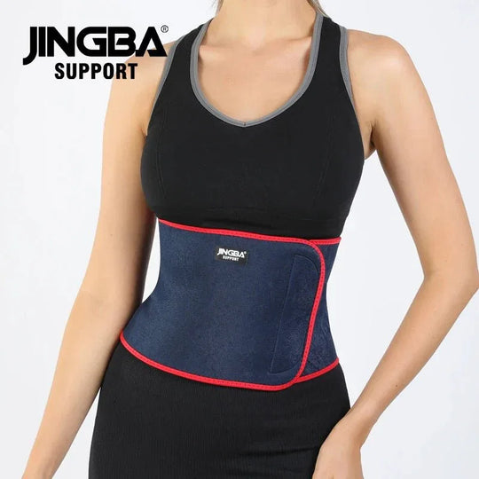 JINGBA Unisex Waist Trimmer for Fitness - Neoprene Slimming Sweat Belt for Volleyball, Golf &amp; Tennis - Allen-Fitness