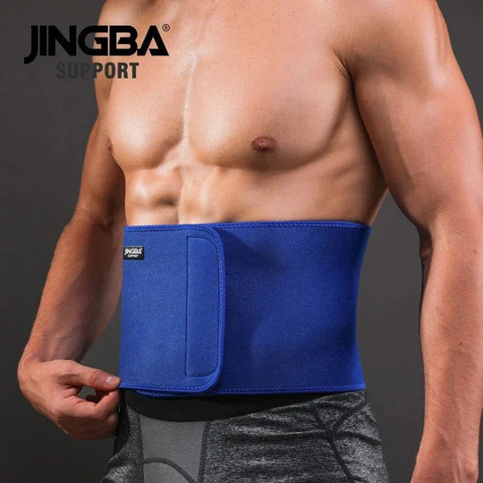 JINGBA Unisex Waist Trimmer for Fitness - Neoprene Slimming Sweat Belt for Volleyball, Golf &amp; Tennis - Allen-Fitness