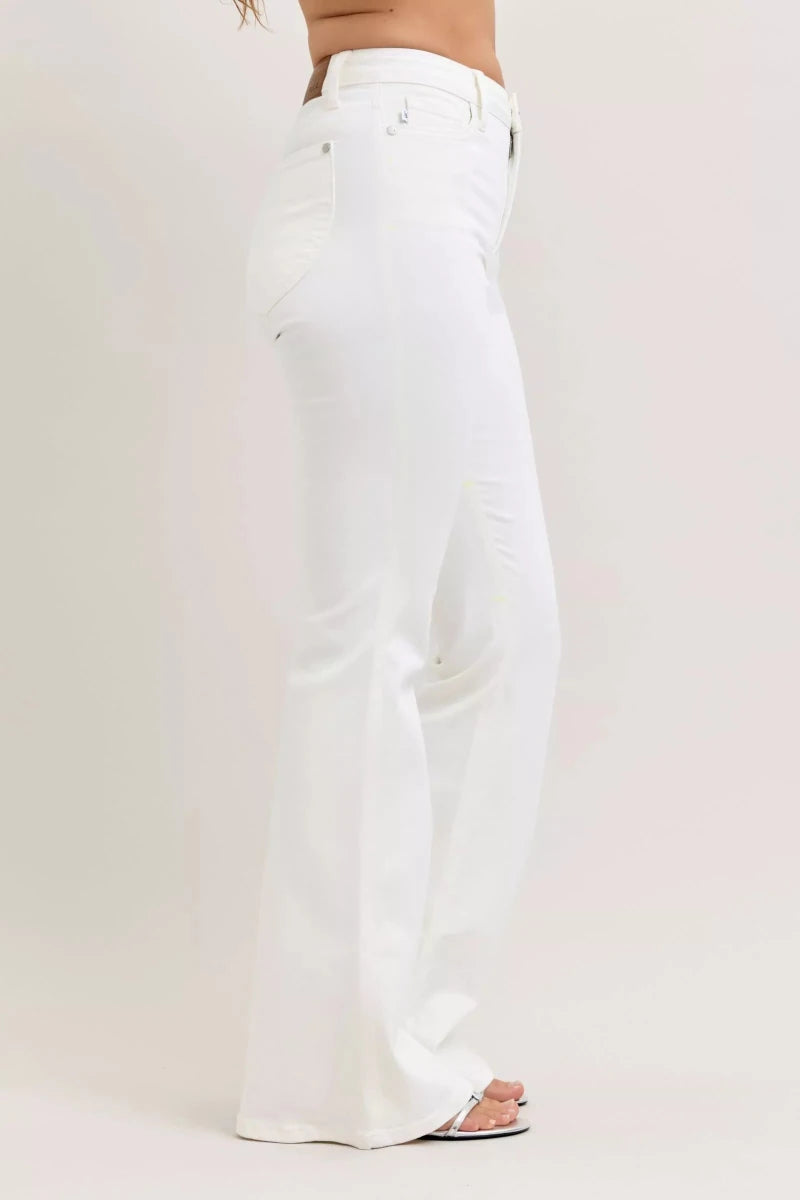Judy Blue High-Waisted Tummy Control Flare Jeans - Allen-Fitness