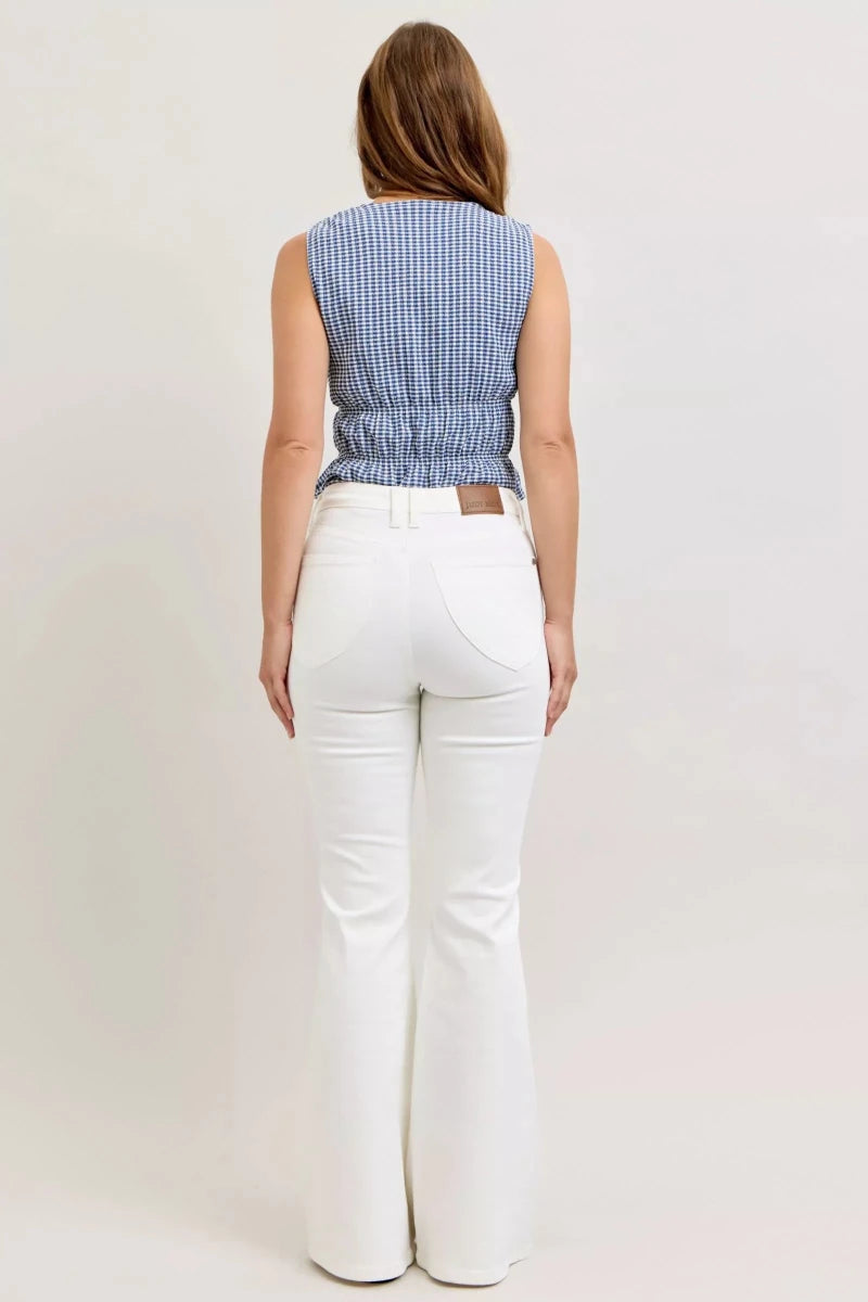 Judy Blue High-Waisted Tummy Control Flare Jeans - Allen-Fitness