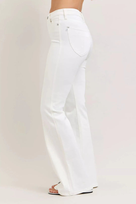 Judy Blue High-Waisted Tummy Control Flare Jeans - Allen-Fitness