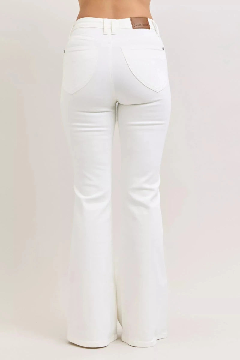 Judy Blue High-Waisted Tummy Control Flare Jeans - Allen-Fitness