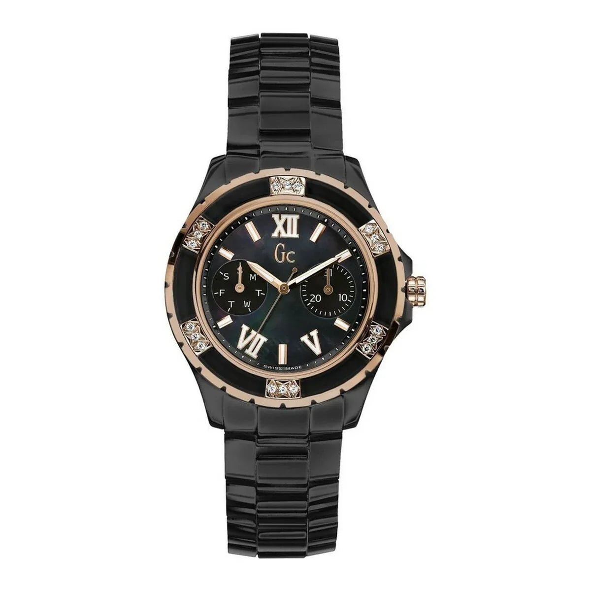 Ladies' Watch GC Watches X69118L2S, 36mm Ceramic Case, Quartz Movement, Black Design - Allen-Fitness