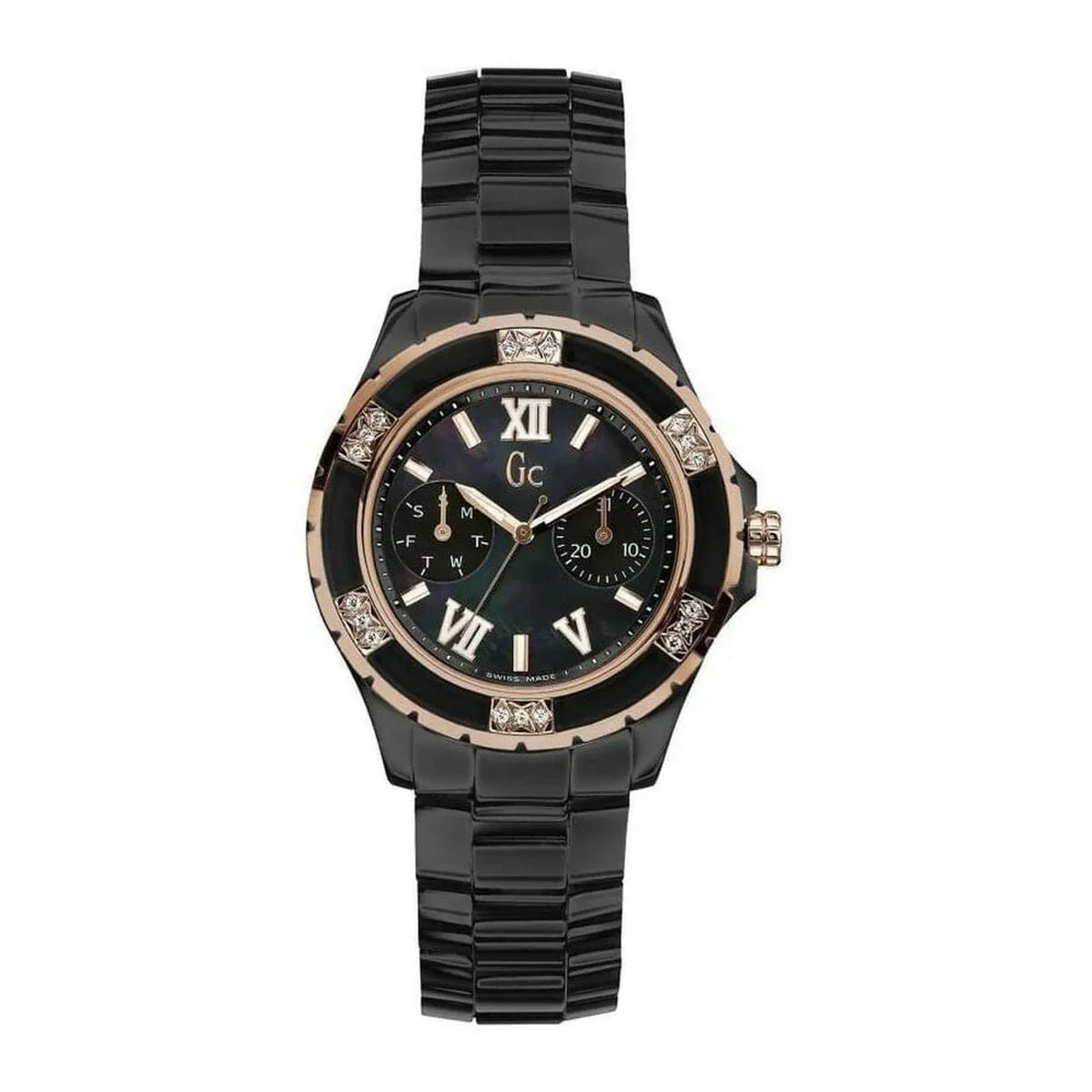 Ladies' Watch GC Watches X69118L2S, 36mm Ceramic Case, Quartz Movement, Black Design - Allen-Fitness