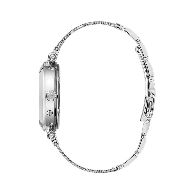 Ladies' Watch GC Watches Y48001L1MF - 37mm Quartz Stainless Steel in Grey with White Face - Allen-Fitness