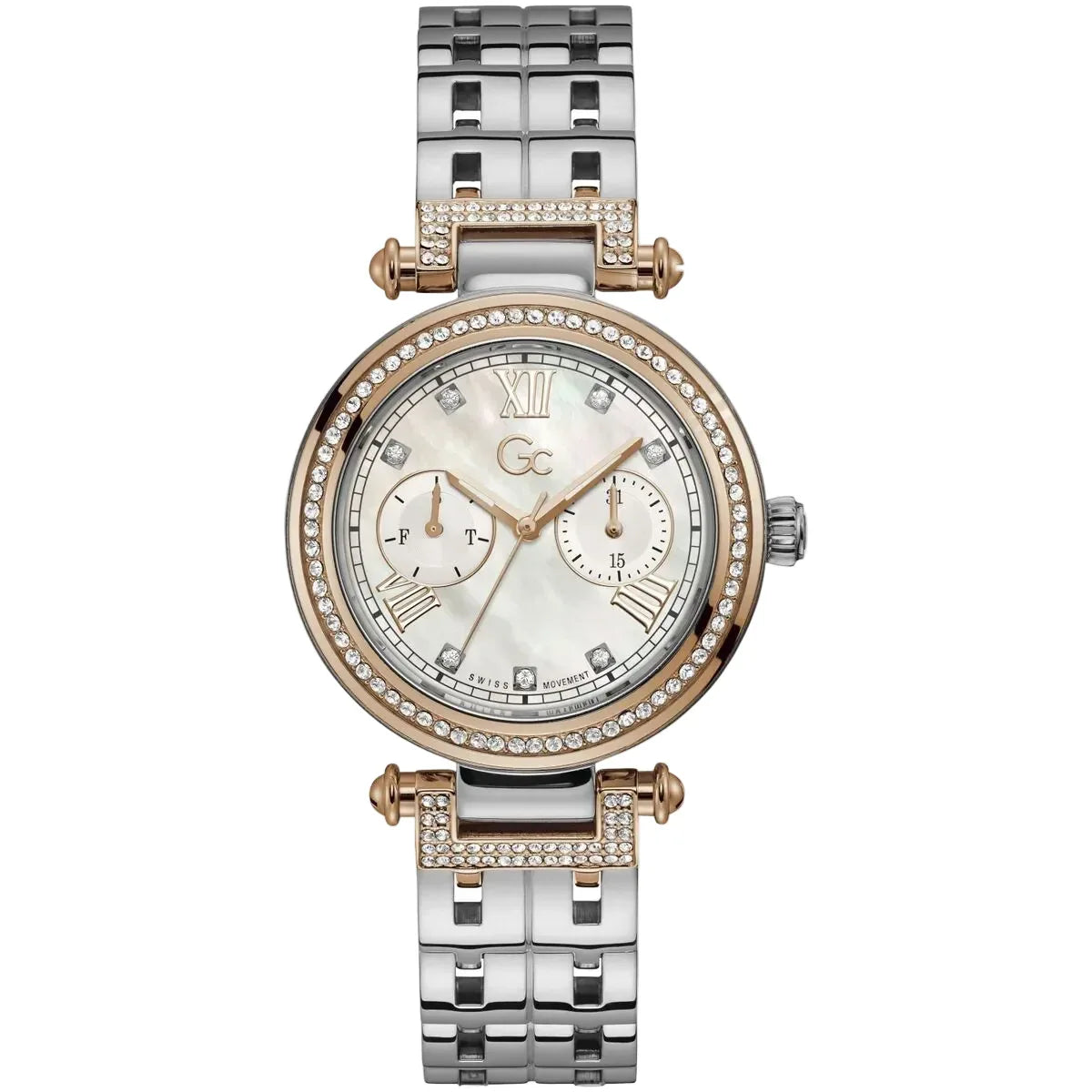 Ladies' Watch GC Watches Y78003L1MF, Ø 37mm Grey Stainless Steel Quartz Wristwatch - Allen-Fitness