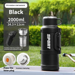Large Capacity Stainless Steel Thermos Cup - Insulated 1300ML to 4000ML for Outdoor Use - Allen-Fitness