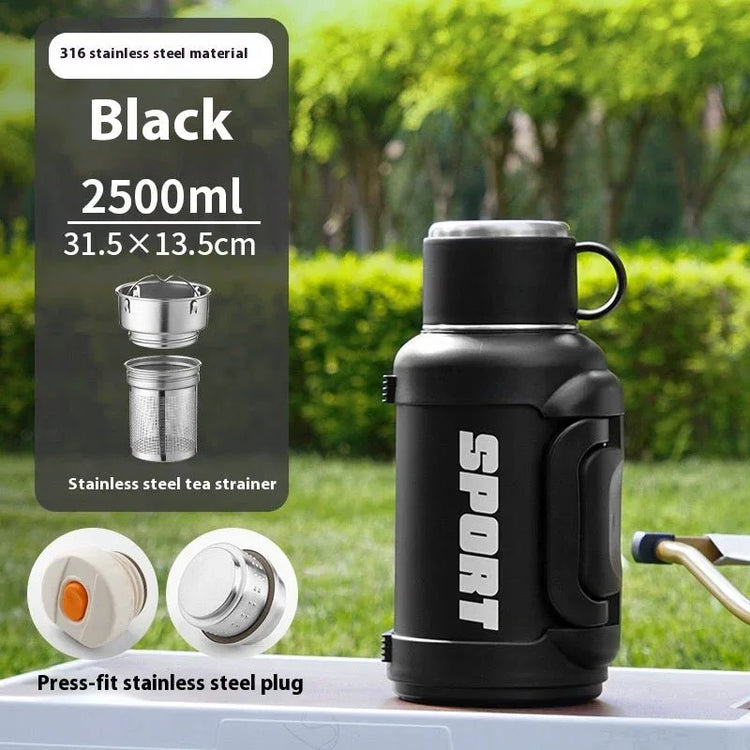Large Capacity Stainless Steel Thermos Cup - Insulated 1300ML to 4000ML for Outdoor Use - Allen-Fitness