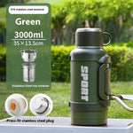 Large Capacity Stainless Steel Thermos Cup - Insulated 1300ML to 4000ML for Outdoor Use - Allen-Fitness