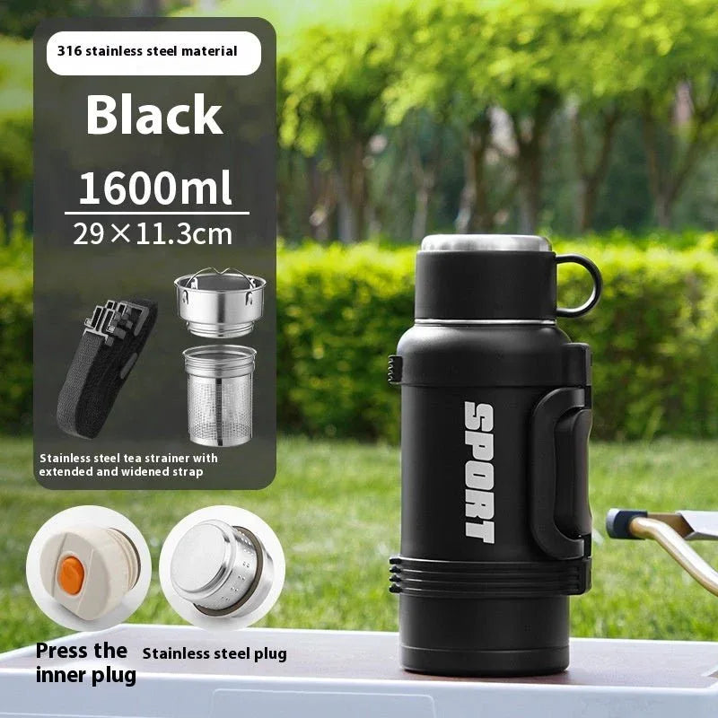 Large Capacity Stainless Steel Thermos Cup - Insulated 1300ML to 4000ML for Outdoor Use - Allen-Fitness