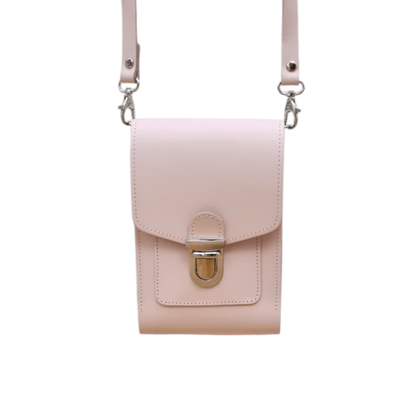 Leather Push Lock Crossbody Phone Case - Cherry Blossom - Allen - Fitness