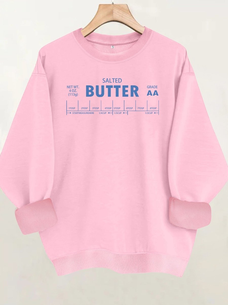 Letter element printed long sleeved fleece sweatshirt - Premium Fitness & Activewear