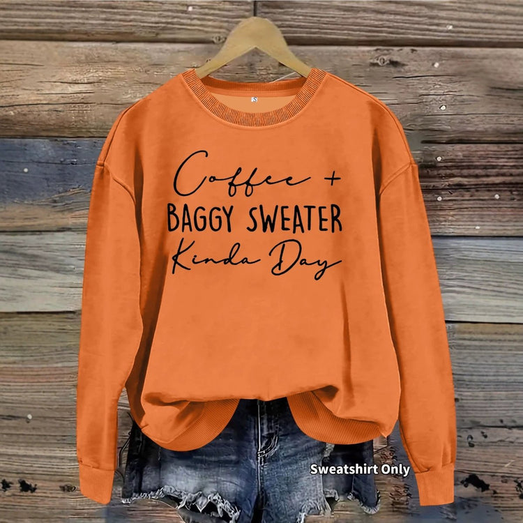 Letter printed round neck long sleeved sweatshirt - Premium Fitness & Activewear