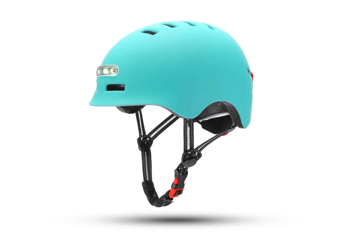 Lightweight Cycling Helmet with USB Rechargeable LED Lights, Adjustable Fit & Ventilation - Allen-Fitness