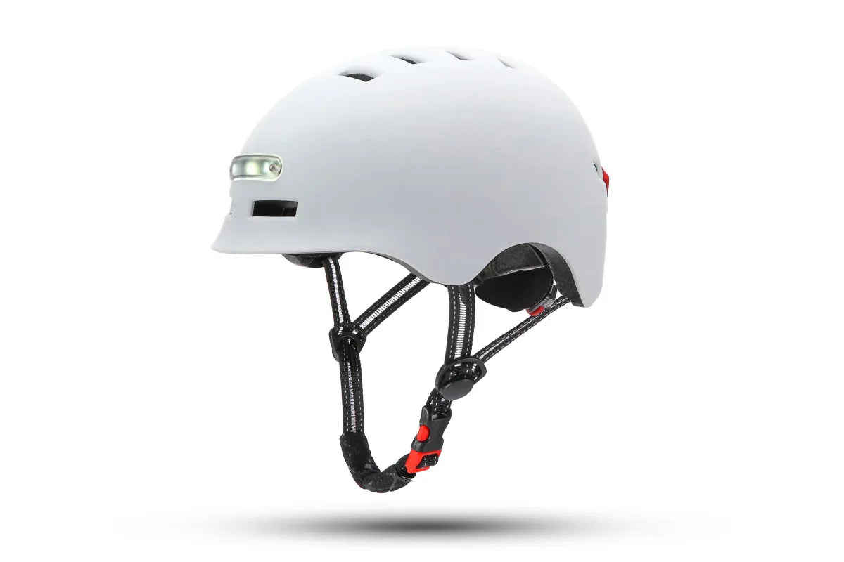 Lightweight Cycling Helmet with USB Rechargeable LED Lights, Adjustable Fit & Ventilation - Allen-Fitness