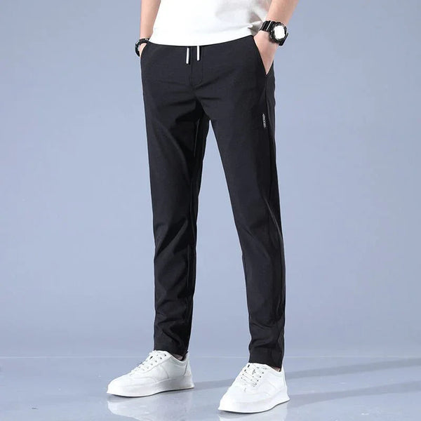 Lightweight Summer Trousers for Men - Plus Size Straight Pants in Multiple Colors - Allen-Fitness