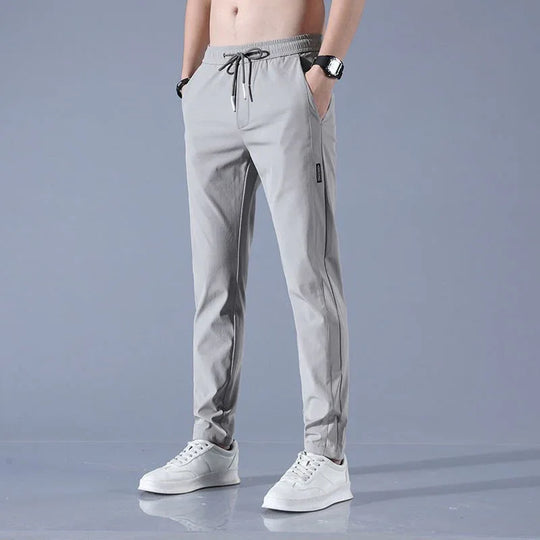 Lightweight Summer Trousers for Men - Plus Size Straight Pants in Multiple Colors - Allen-Fitness