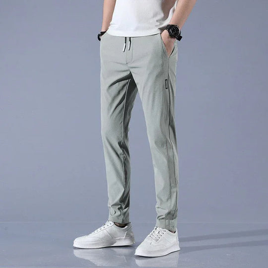Lightweight Summer Trousers for Men - Plus Size Straight Pants in Multiple Colors - Allen-Fitness