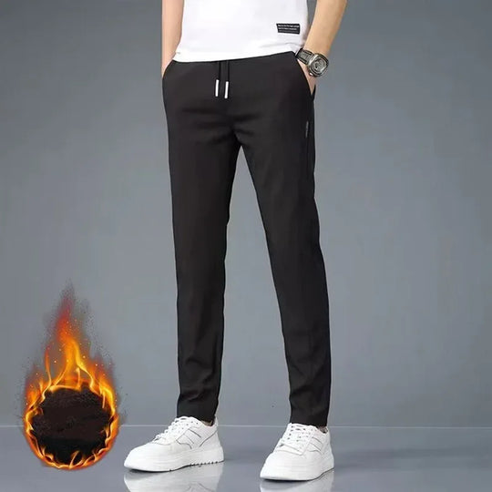 Lightweight Summer Trousers for Men - Plus Size Straight Pants in Multiple Colors - Allen-Fitness