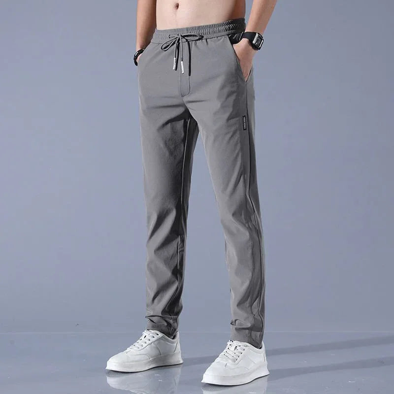 Lightweight Summer Trousers for Men - Plus Size Straight Pants in Multiple Colors - Allen-Fitness