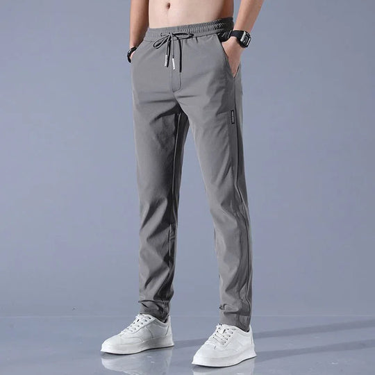 Lightweight Summer Trousers for Men - Plus Size Straight Pants in Multiple Colors - Allen-Fitness