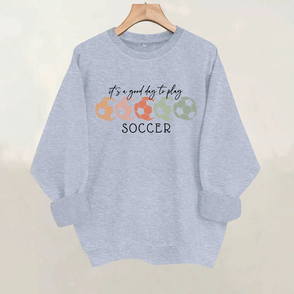 Loose velvet sweatshirt