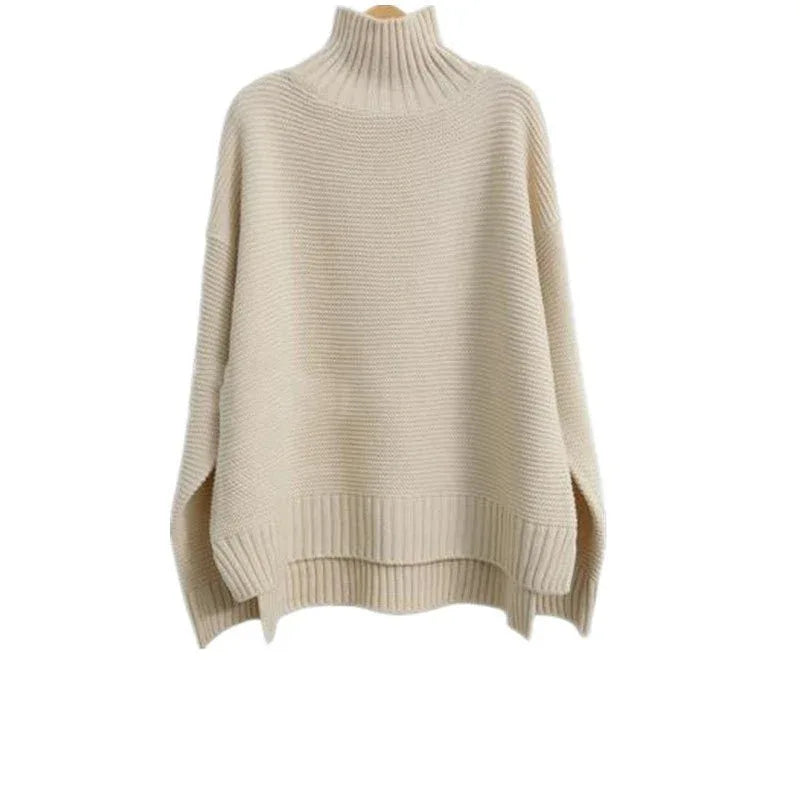 Luxurious Women’s Cashmere Turtleneck Knitted Sweater – Soft, Breathable, Versatile Pullover - Allen-Fitness